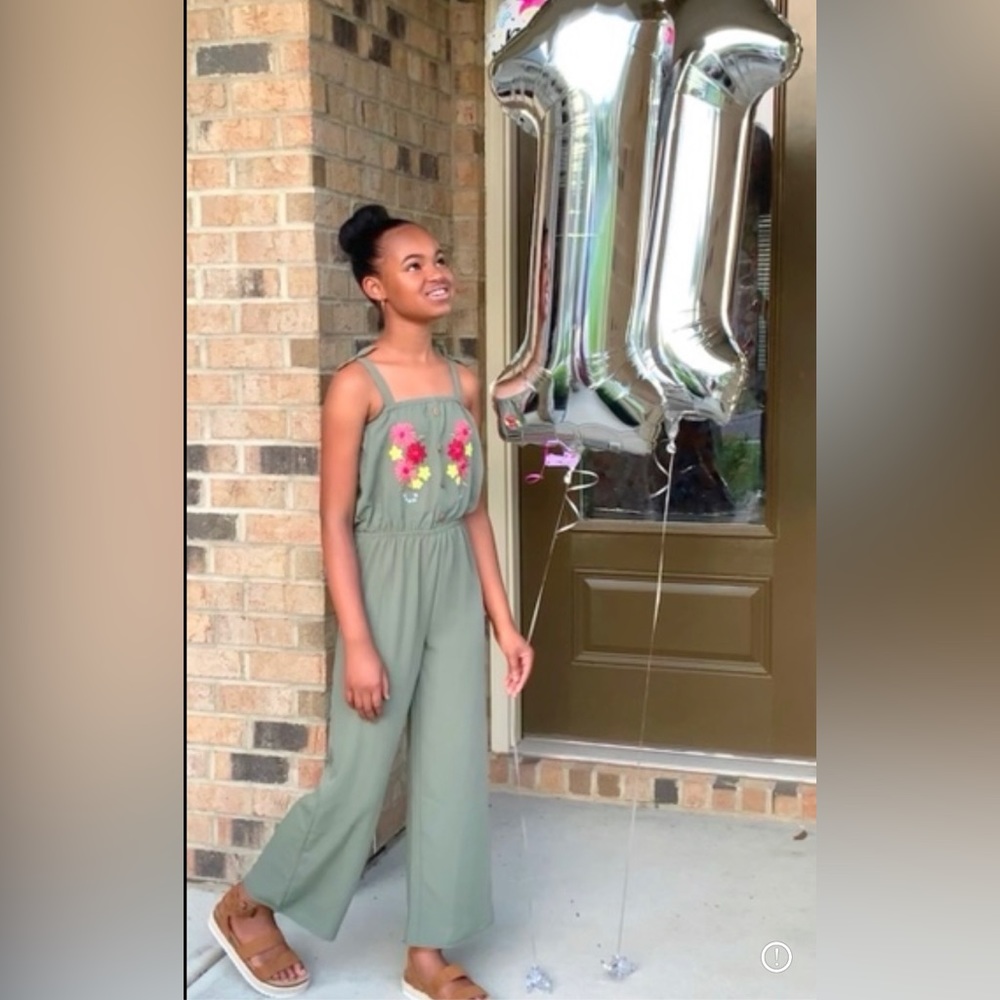 Sunset Sky green jumpsuit